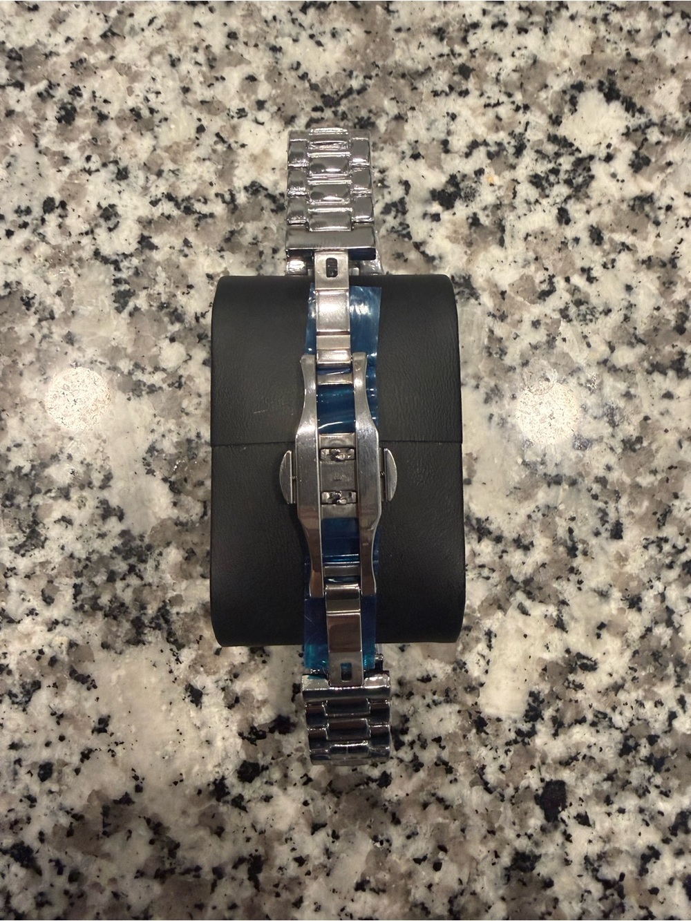 Patek Men's Silver Watch with Mint Green Dial - Picture 4 of 5